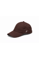 Linen Embroidered Cap (Chocolate)