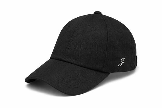 🎁 Linen Embroidered Cap (Charcoal) (100% off)
