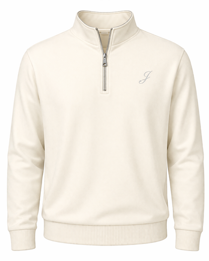 The Royal Quarter Zip Cream
