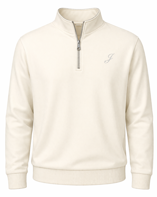 The Royal Quarter Zip Cream