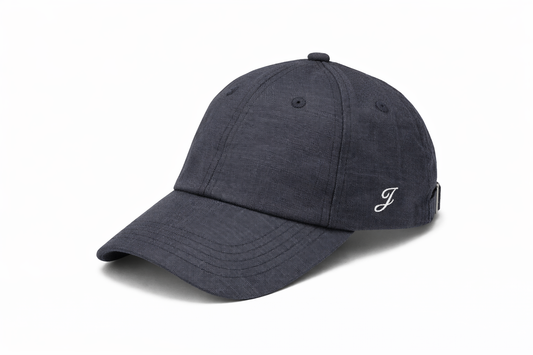 🎁 Linen Embroidered Cap (Denim) (100% off)
